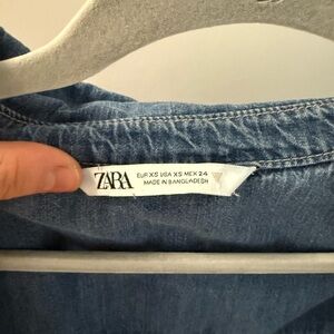 Zara Light Blue Denim Shirt